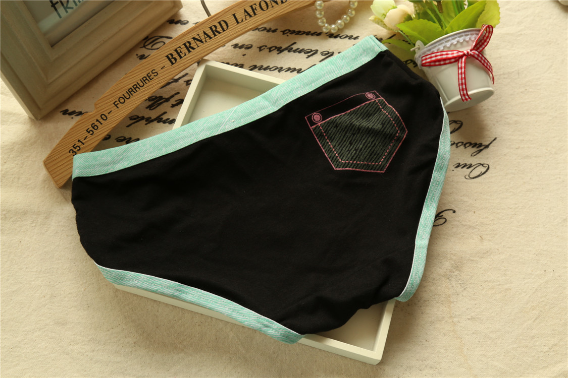 Slip jeunesse poche en coton - Ref 653229 Image 19