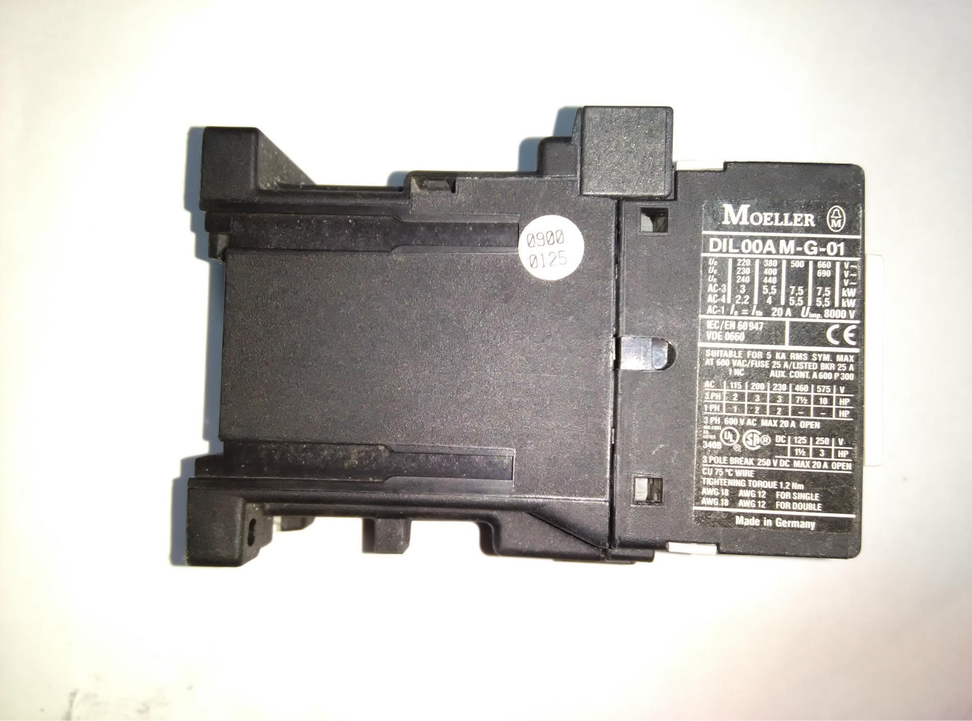 MOELLER/金钟穆勒 24VDC 电磁直流接触器继电器 DIL-00AM-G-01