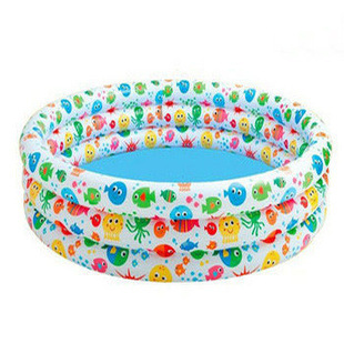 供应正品凯翔充气游泳池3环斑点鱼婴儿游泳池钓鱼池批发|ru