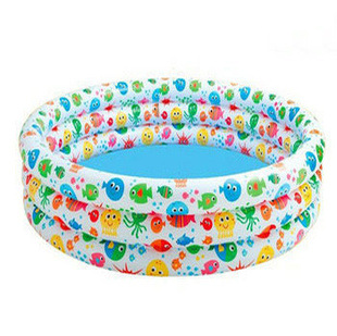 供应正品凯翔充气游泳池3环斑点鱼婴儿游泳池钓鱼池批发|ru