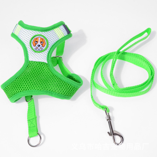 Pet supplies wholesale Pet harness and chest belt High-end dog harness type leash Small and medium dog rope