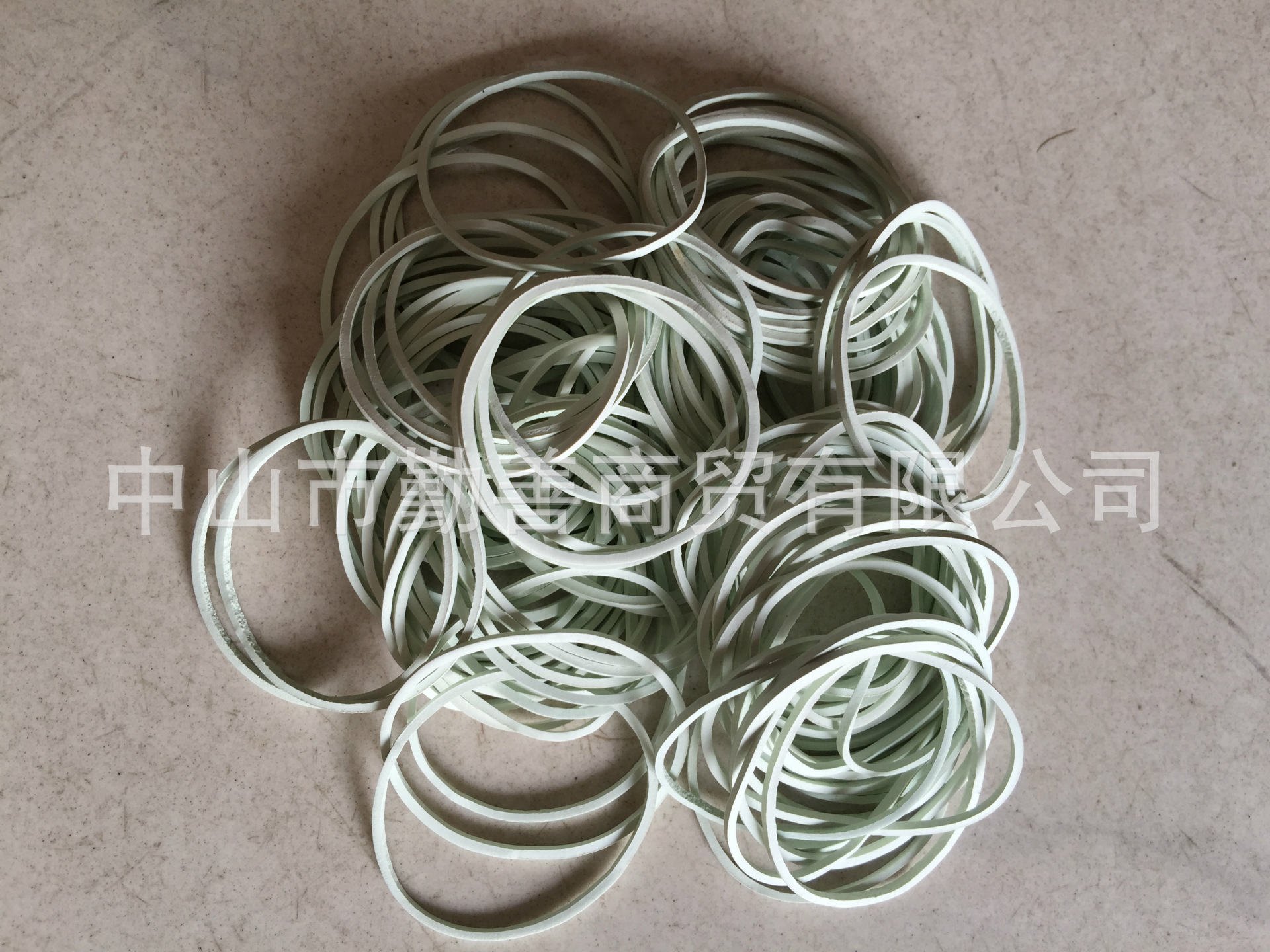 厂家直销白色牛皮筋 38白色橡皮筋耐温