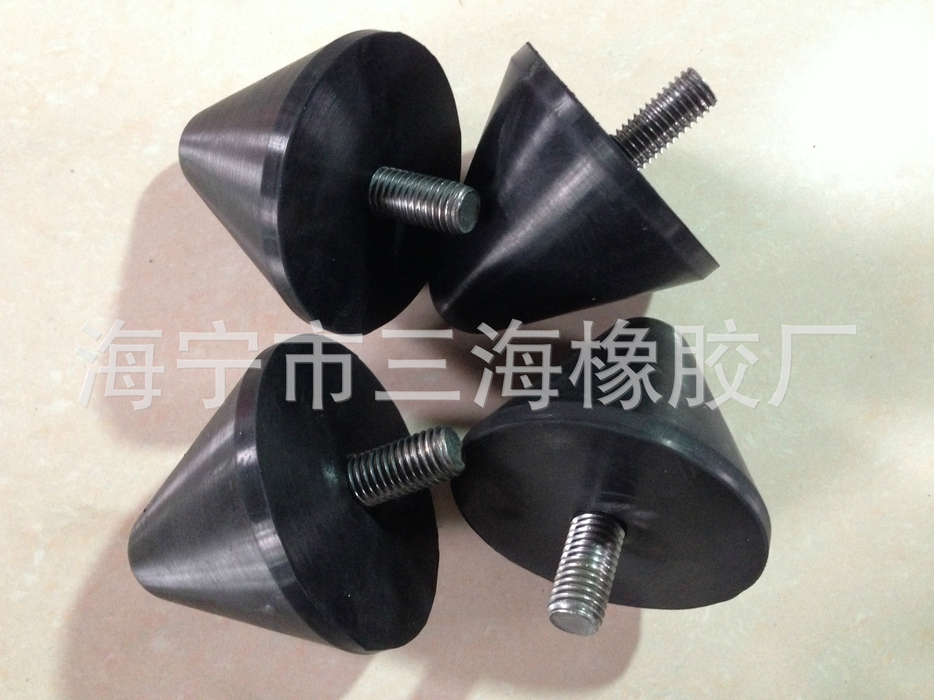 厂家供应 锥形橡胶机脚 橡胶支座 定制加工