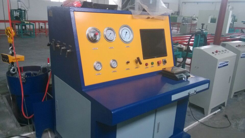 生产供应钢瓶外测法水压试验机 气瓶气密性检测设备 济南赛思特