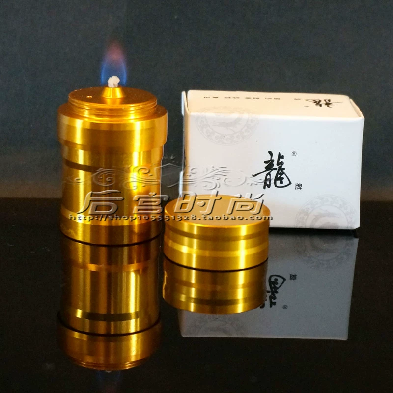 Dragon бренд алюминиевого сплава Мини спиртовой лампы доставки фитиль