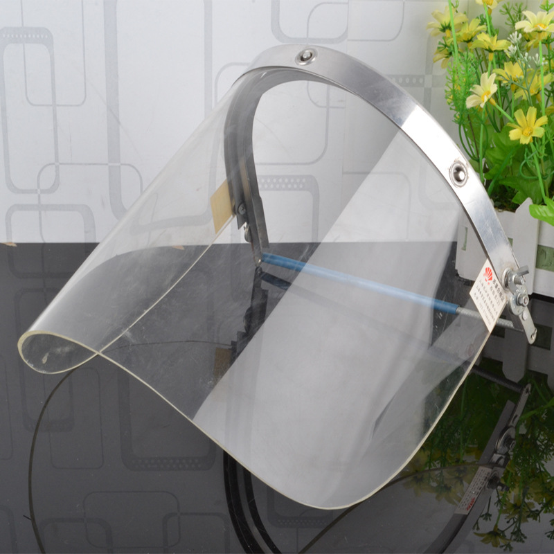 花护牌防护面罩铝合金支架面屏隔热耐高温1000度可佩戴安全帽面屏