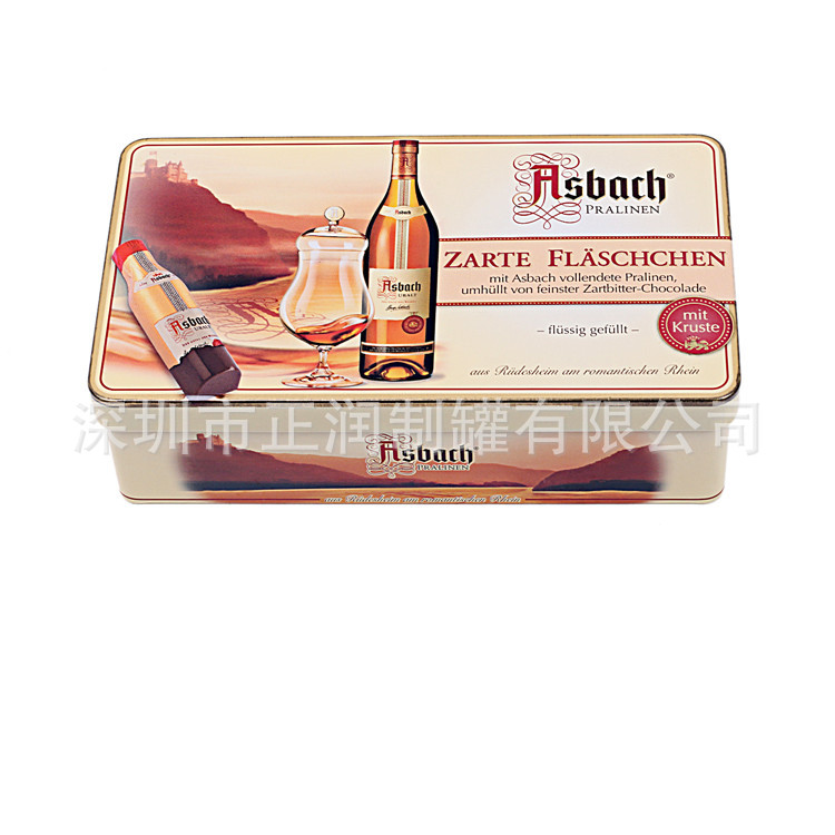 供应马口铁盒开窗化妆品铁盒彩妆收纳金属盒上下盖通用包装铁罐