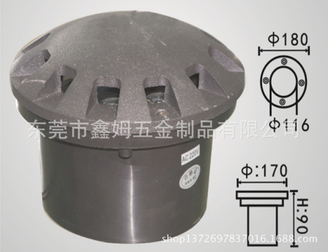 專業生産 質保三年led草坪地腳燈 六面發光透光地埋燈9W 側面燈