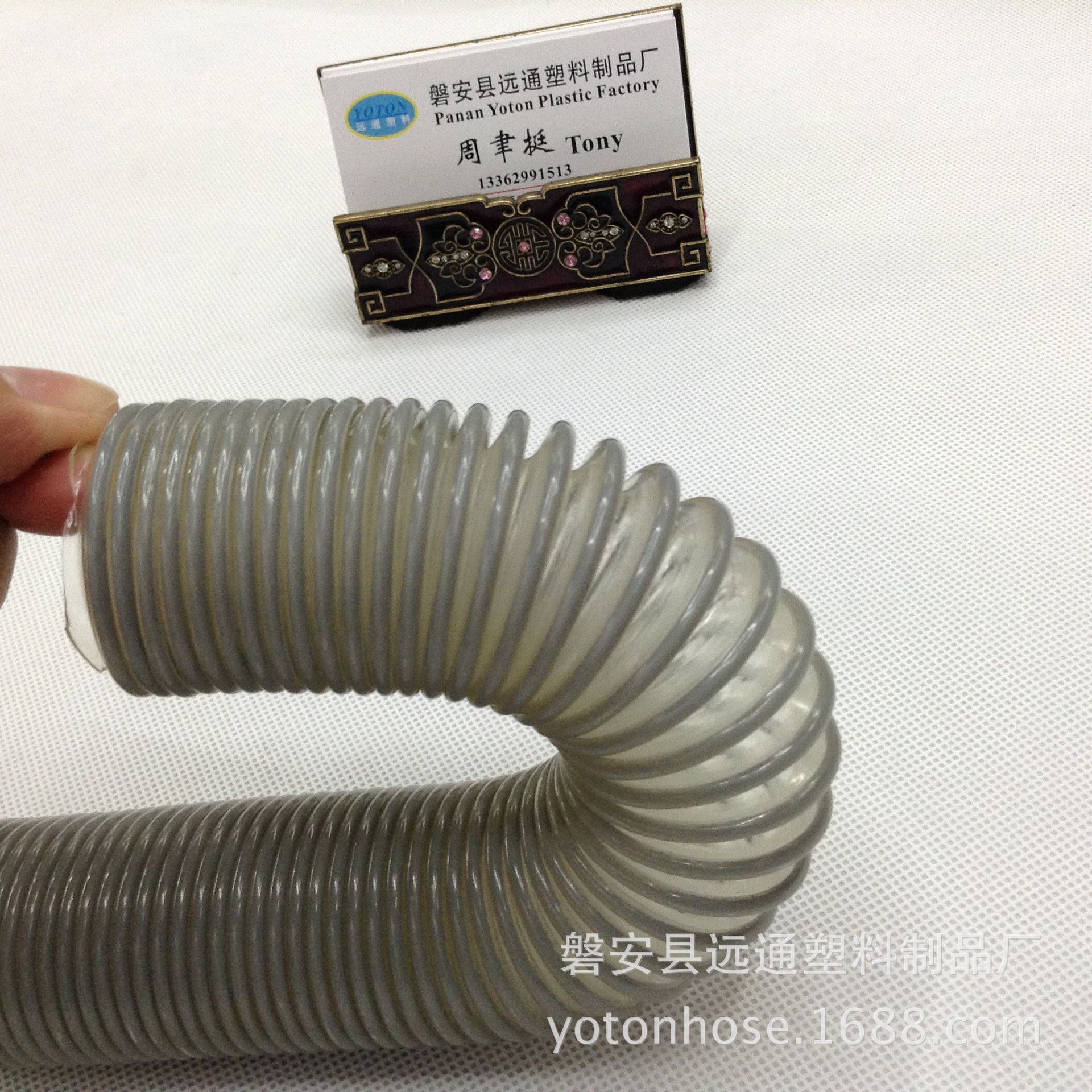 供应外径39mm伸缩1:4 透明PVC钢丝缠绕吸尘器弹簧伸缩管