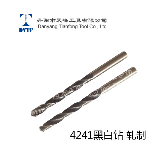 厂家直销  HSS直柄麻花钻 钻头 高速钢4241（黑白色） 轧制