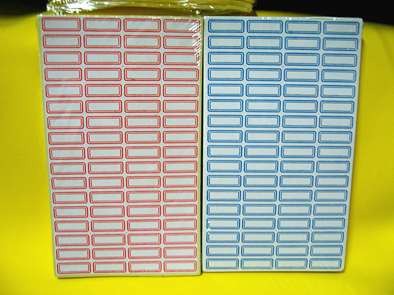 12*29mm口取账本标签贴纸 标记分类纸 彩色不干胶帐本手写标签纸
