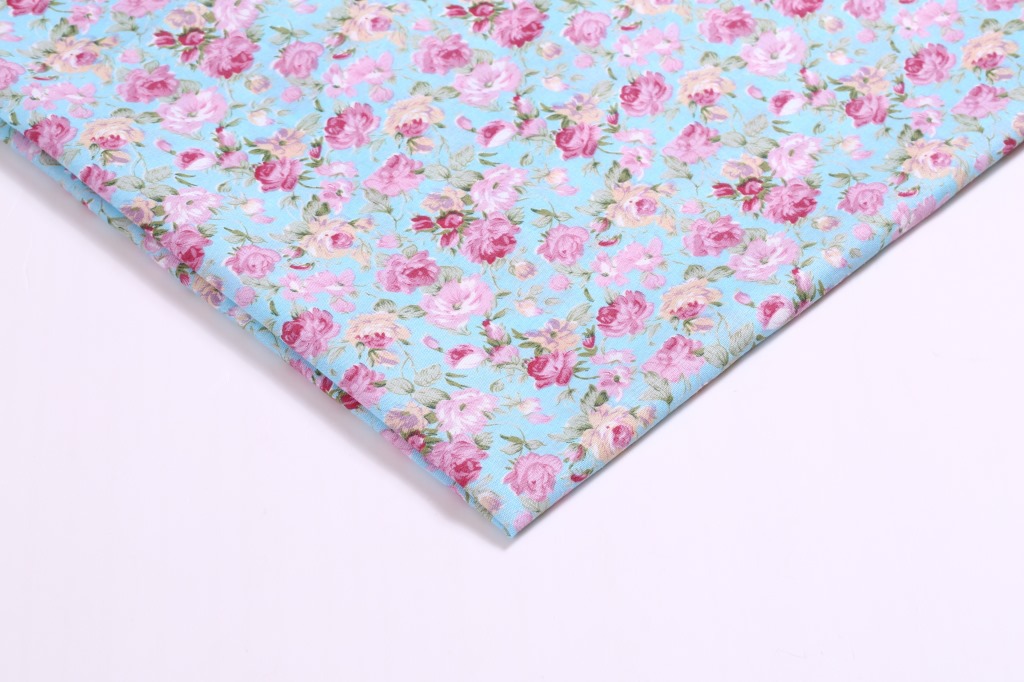 Supply printed polyester cloth printed fabric sequins to open peony polyester fabric