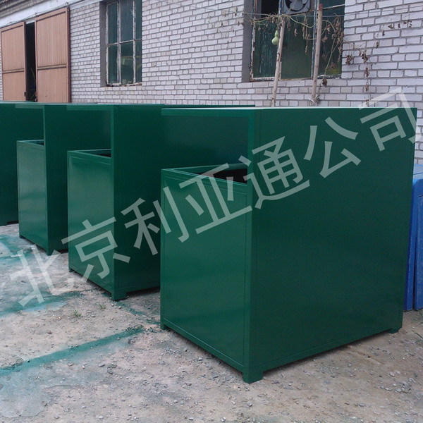 定做户外铁板环卫垃圾桶、户外垃圾箱