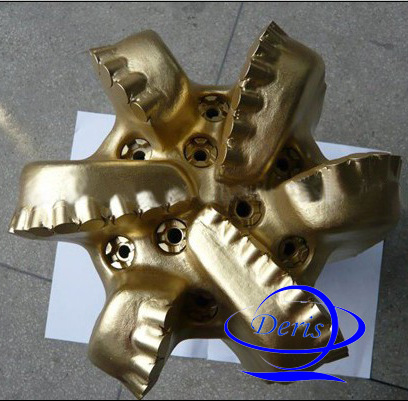 优质适用于复杂多变的地层矿山油井金刚石复合片6刀翼pdc钻头