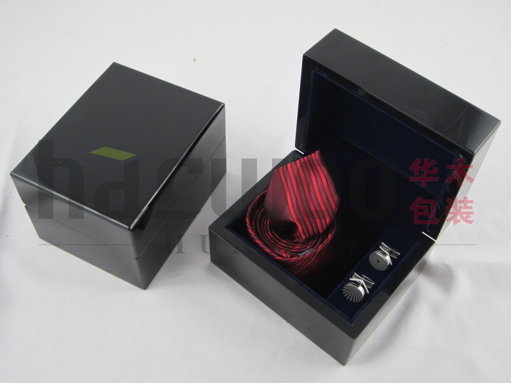 出口欧美品牌袖扣包装盒 批发领带包装盒 木质袖扣盒保质保量
