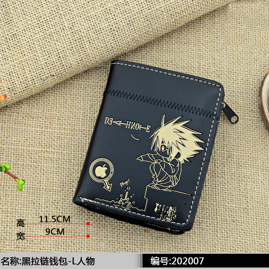 黑拉鏈錢包-L人物