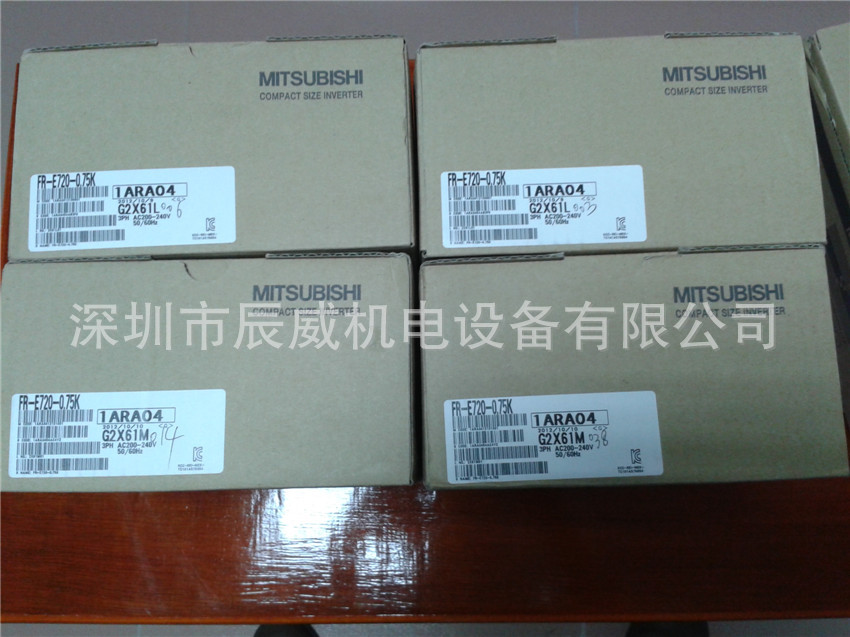 三菱变频器 FR-E720S-0.75K-CHT 单相220V 全新原装正品 质保一年
