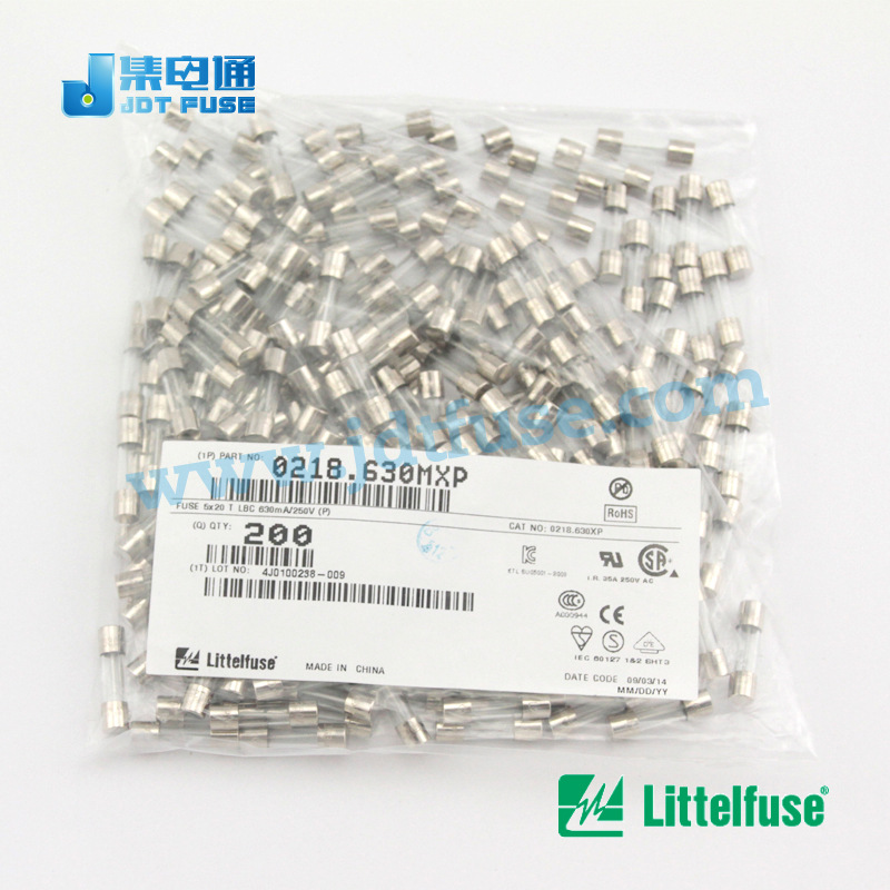 0218.630MXEP力特Littelfuse 代理玻璃管保险丝0.63A250V认证