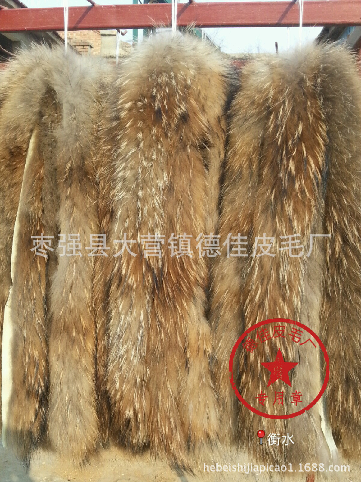 [Factory custom]:Raccoon tops Real gross,ussuri Raccoon fur collar