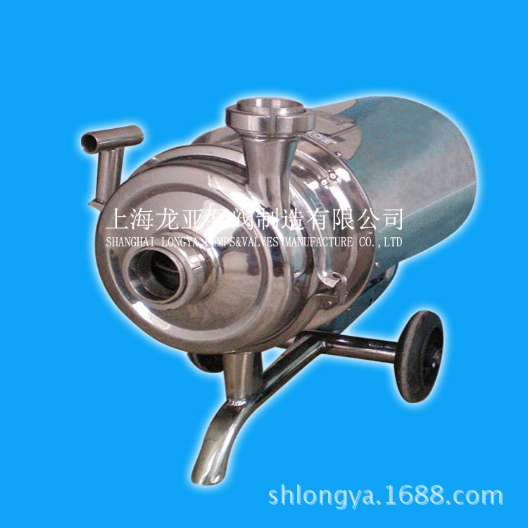 生产YAH3T-30M-2.2KW移动式食品泵 316L不锈钢卫生饮料泵