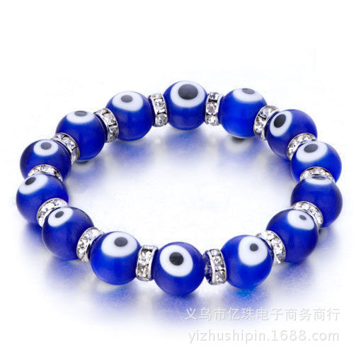 Thousand Flower Glass Eye Bead Bracelet,...