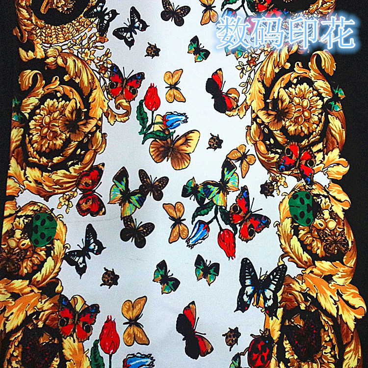 特色定位昆虫纹数印针织面料 各种服饰装饰鞋帽辅料 厂家直销