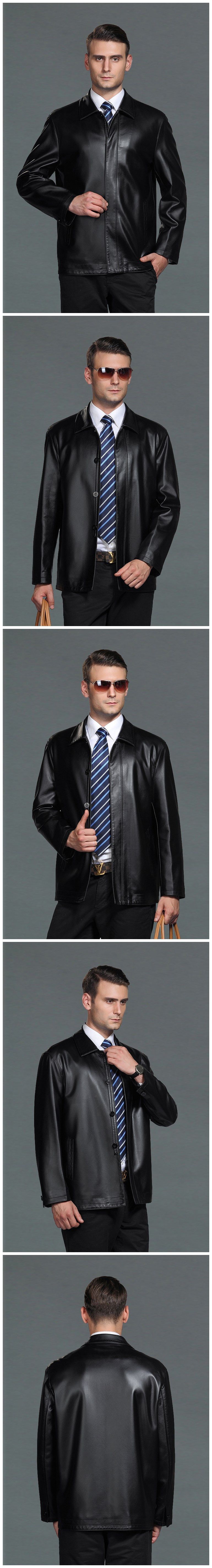 Veste en cuir homme - Ref 3443672 Image 7