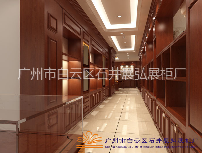 广州展弘精品皮具展柜高密度中纤板烤漆男士职场背包公文包展示柜