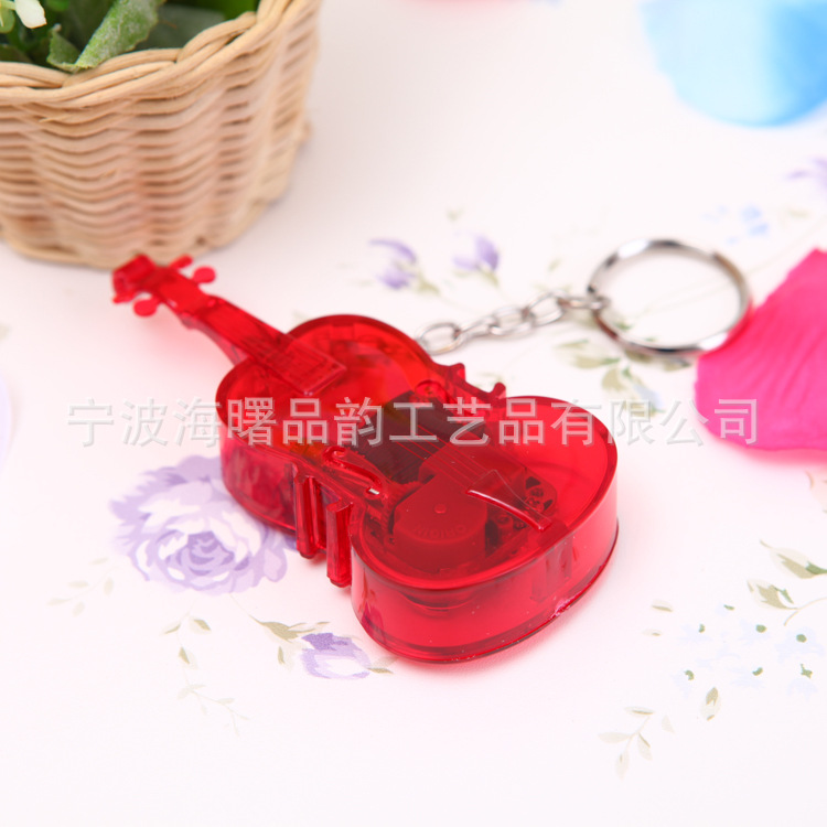 提琴钥匙扣-红1
