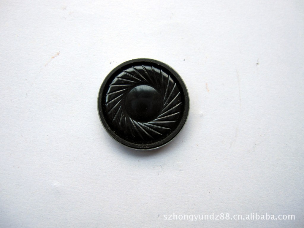 26圆形加韩网mylar4Ω1W薄形黑花纹小U铁喇叭