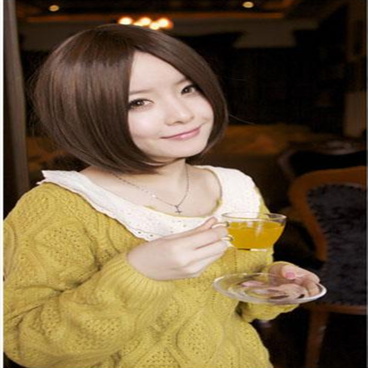 Free Shipping Special Offer Wig Fashionable Short Hair Girl's Fluffy Mid bobo Head Repairs Face Real Shot bobo Head Free Shipping Special Offer Wig Fashionable Short Hair Girl's Fluffy Mid bobo Head Repairs Face Real Shot bobo Head