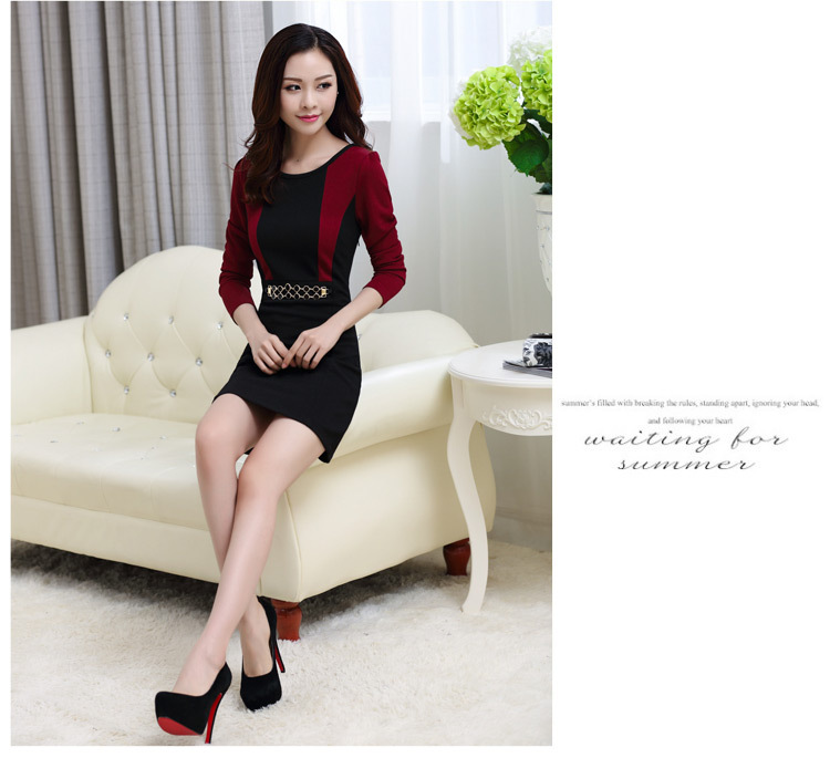 đầm cho người mập, đầm giấu bụng, đầm công sở thu đông cho người béo