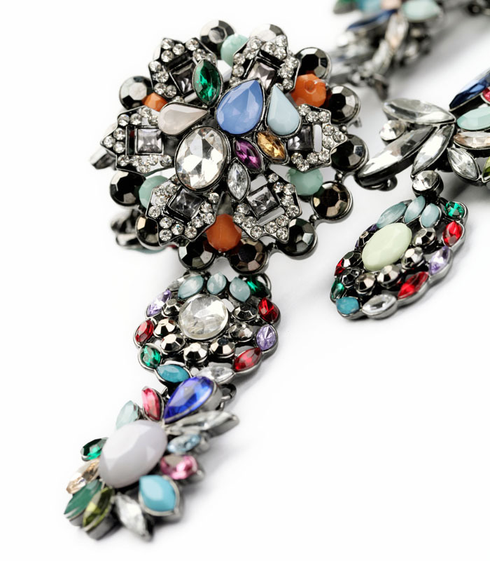 Fashion Items Wholesale Exaggerated Flowers Colorful Necklace Jewelry Wholesales Fashion display picture 4