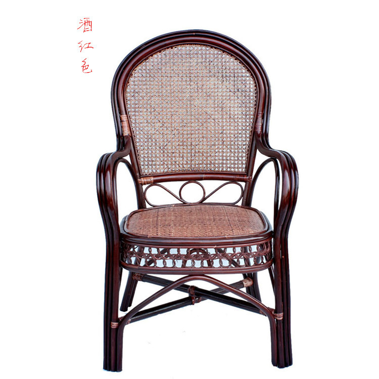leisure time to work in an office Rattan chair hotel Farm Hotel Restaurant Ecological Park Dining chair the elderly backrest Teng chair