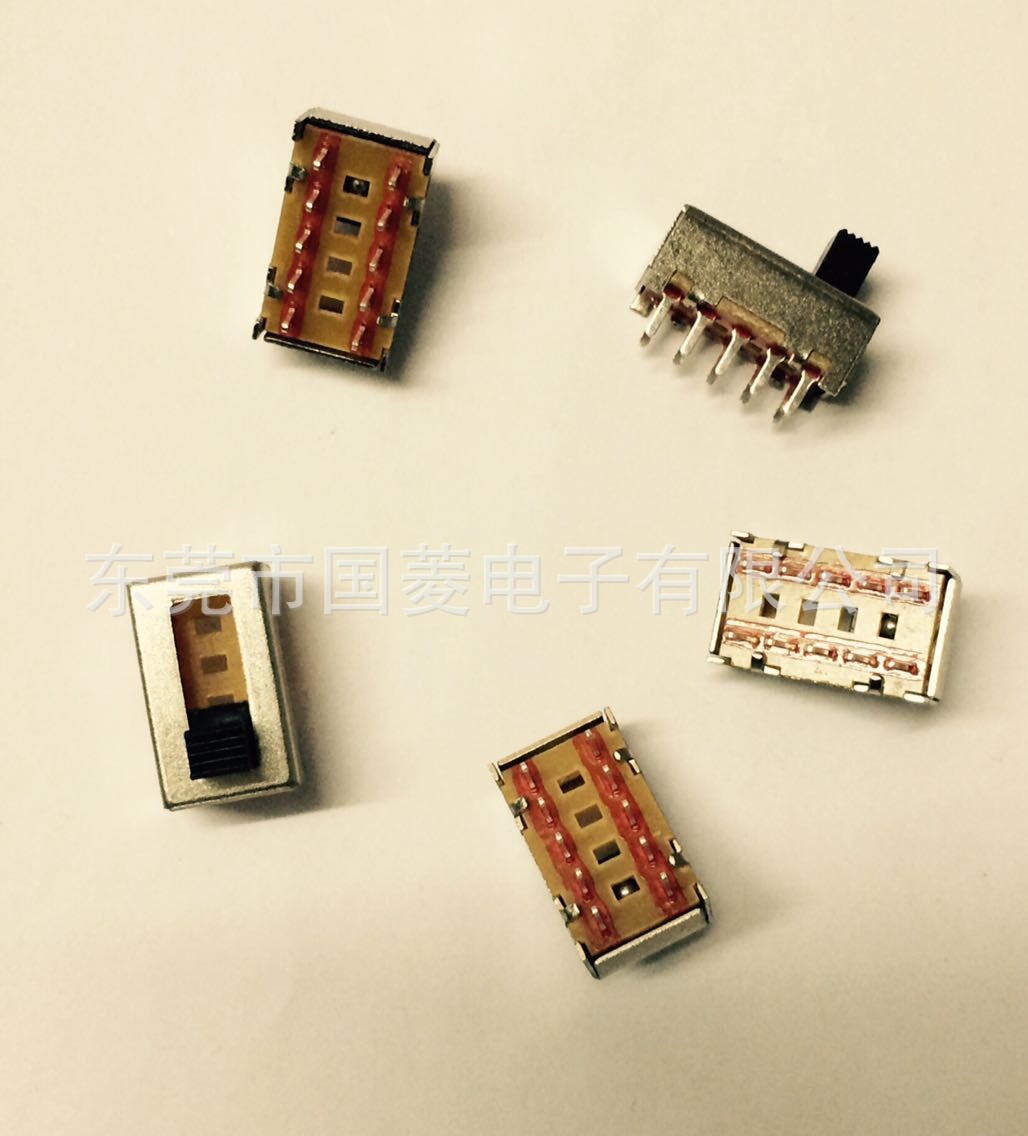 SS-24F03（2P4T)双排10脚 四档10脚拨动开关 厂家直销