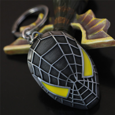new pattern Spider-Man alloy Key pendant Europe and America Selling film periphery Jewelry Manufactor Direct selling wholesale