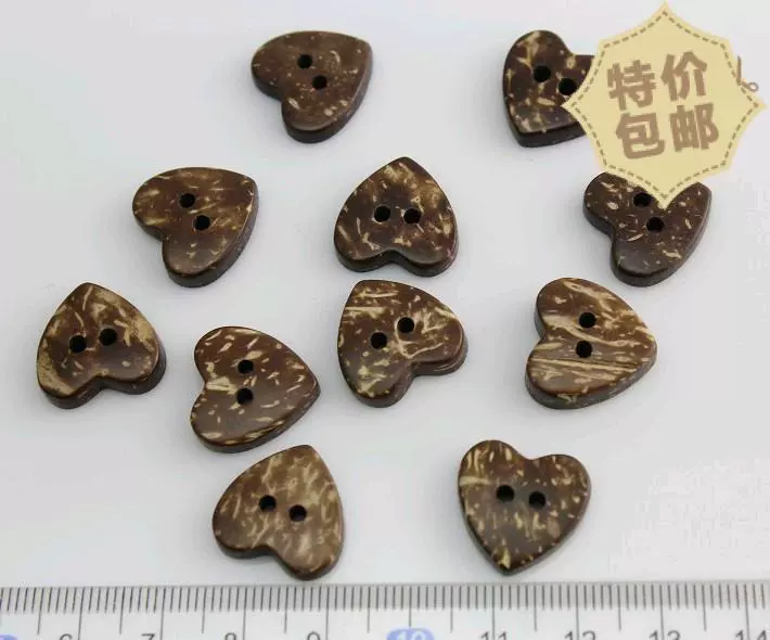 Оптовая торговля ручной работы DIY ювелирные аксессуары деревянная Пряжка 1,7 см Пряжка из кокосовой скорлупы милые кнопки аксессуары для одежды