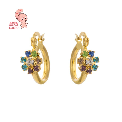 Серьги, аксессуар, 18 карат, европейский стиль