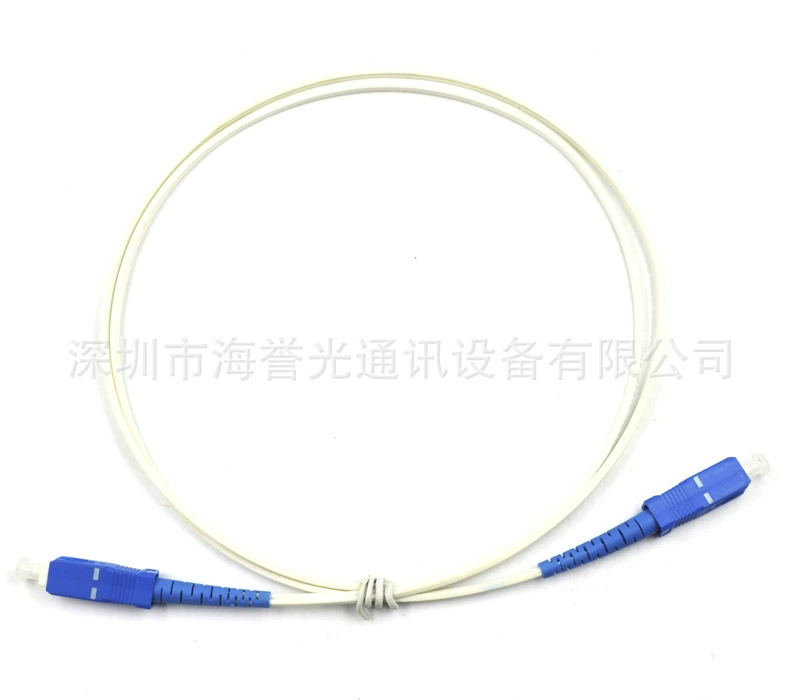 Прямые продажи с фабрики SC-SC одномодовый одножильный кожаный кабель оптоволоконный Соединительный кабель телекоммуникационный-класс 1 м