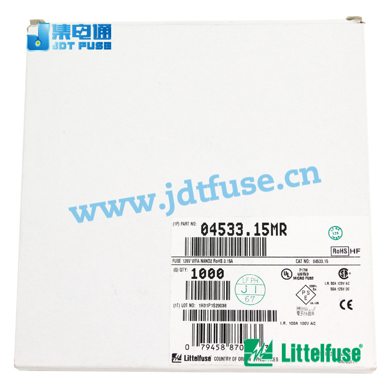 04533.15MR力特Littelfuse 一次性保险丝3.15A可拿样