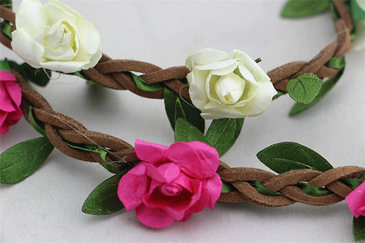 Hair accessory, beach headband for bride, Korean style, boho style, flowered