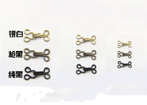 Underwear button, collar hook, hook-and-eye closure, trouser hook, discipline button, metal button, invisible fur coat double-button concealed button