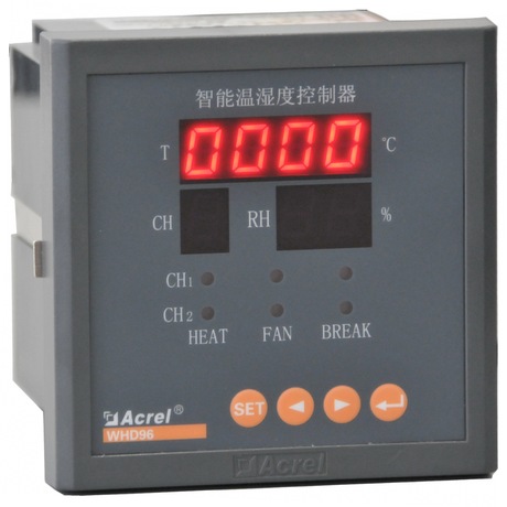安科瑞WHD96-22/CJ 2路温湿度控制器 带报警 通讯