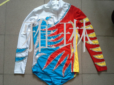 2015 new pattern Long sleeve Sports Aerobics brand nylon sports Fabric Four sides bomb Manufactor Direct selling