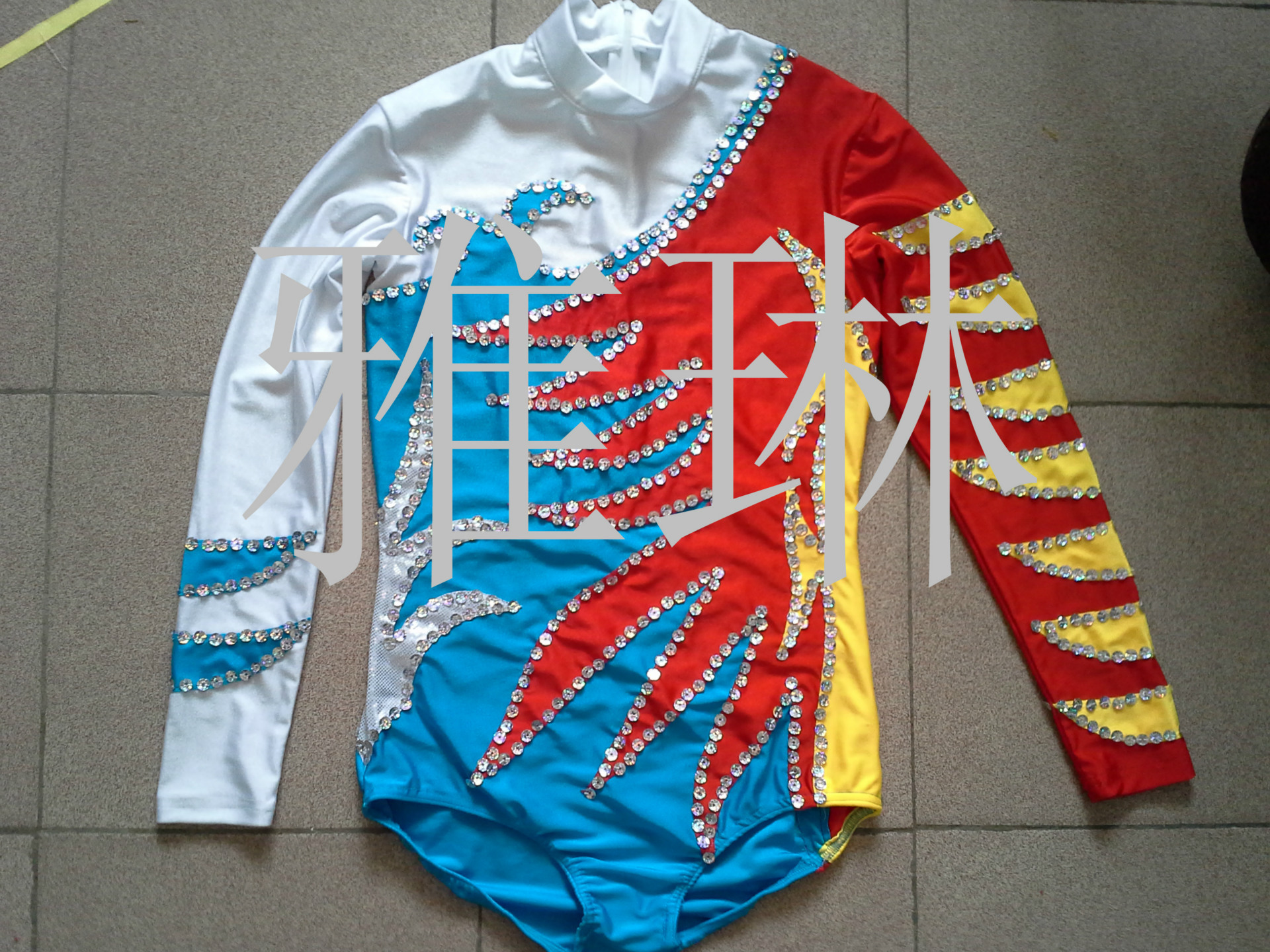 2015 new pattern Long sleeve Sports Aerobics brand nylon sports Fabric Four sides bomb Manufactor Direct selling