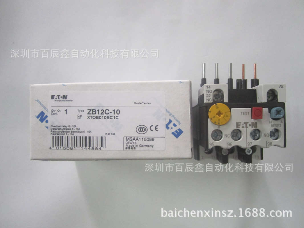 ZB12C-10全新现货供应德国金钟穆勒过热载继电器