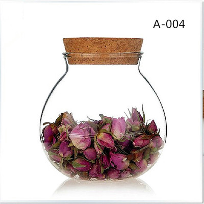 厂家批发耐热玻璃茶具 软木塞玻璃茶叶罐花茶罐储存罐糖果罐 直|ms