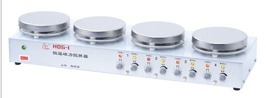 优势供应 四工位 强磁力 控温型H05-1恒温磁力搅拌器 质优价廉