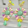 Crystal, earrings, resin, accessory, European style, wholesale