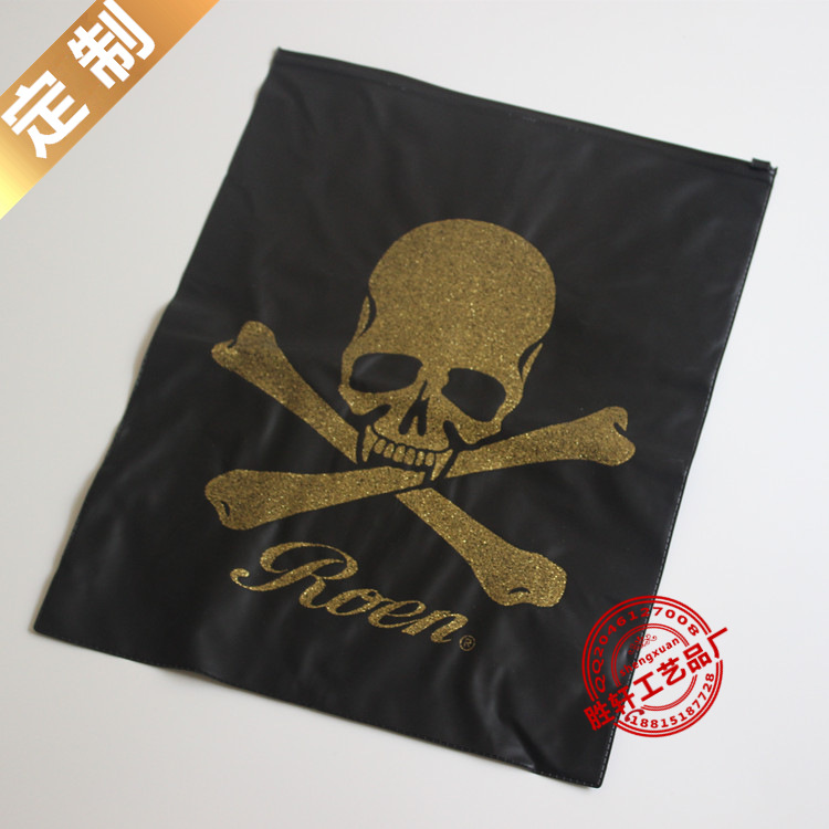 金色骷髅头服装袋-特色印刷需定制